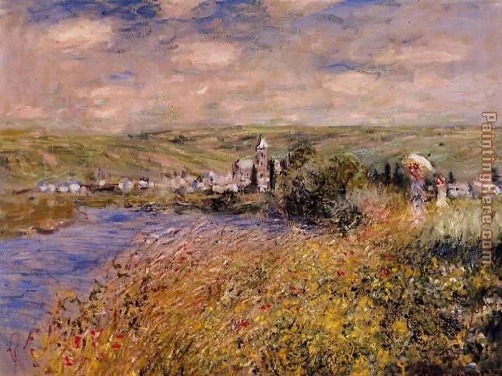 Vetheuil Seen from Ile Saint Martin painting - Claude Monet Vetheuil Seen from Ile Saint Martin art painting